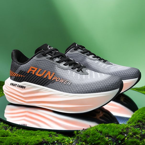 2025Summer Breathable Comfortable High-Quality Casual Running Shoes Fish Same Style Jelly Sole Ultra-Light Couple Sneakers37-45_vogvips.com