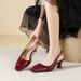 Niche French High Peep Backless Sandals Fairy Style 2025 New Summer Square Toe Single Shoes Thin Heel_vogvips.com