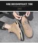 Labor Urance Work Men's Shoes Leece Warm Construction Site Work Cotton Shoes Men's Non-slip Wear-resistant Tooling Board Shoes Middle Help_vogvips.com