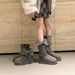 8cm Height-Increasing Style ~ 2025 Winter Buckle Thick-Soled Furry Cuffed Two-Way Wear Warm Cotton Shoes Mid-Calf Snow_vogvips.com