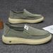 2026 New Men's Summer Breathable Slip-On Canvas Sneakers Work Casual Fashion Trendy Cloth Shoes For Men_vogvips.com