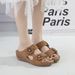 New Style Sandals Beach Outdoor Leisure Large Size Sandals Wedge Heel Slippers_vogvips.com