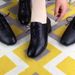 Rough Order Genuine Soft Spring New Style, Fashionable And Versatile Small Leather Mid Heel Deep Mouth Women's Shoes,_vogvips.com