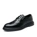 Euro Step 2025 Spring And Autumn Pointed Men's British Brogue Trendy Youth Business Leather Shoes_vogvips.com