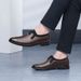 The First Layer Of Casual Leather Shoes Men's Casual Single Shoes Flat-soled Single Leather Shoes_vogvips.com