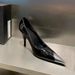 2022 New Pointed Stiletto High Heels Shallow Mouth Backless Closed Sandals Height Increasing Metal Toe Sexy Women's_vogvips.com