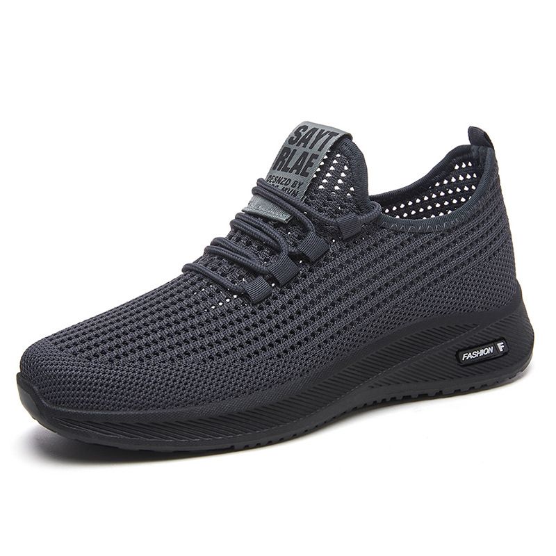 Men's Spring And Summer Single Breathable Casual Hollow Mesh Comfortable Soft Soled Sports Shoes_vogvips.com