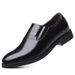 Men's Genuine Leather Business Casual Shoes - Breathable Slip-On Dress Shoes For Office, Wedding & Daily Wear, Sizes 38-44 Versatile Wedding Shoes_vogvips.com