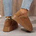 Women's Snow 2024 New Winter Plus Fleece Short Elastic Boots For Cold Warm And Thick Soft Sole Increase Cotton Shoes_vogvips.com