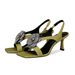 European And American Sexy Rhinestone Camellia High-heeled Shoes For Women, 2025 Summer New Fashion Open-back Open-toe_vogvips.com