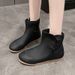 Flat Slip-On Short For Women 2024 Autumn Winter New Artistic Forest Style Martin Soft Sole Personality Fashion Boots_vogvips.com