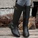 Plus Size Square Heel Pointed Toe Motorcycle Style Women's 2024 Autumn Winter New High Tube Over-the-Knee Outdoor Boots_vogvips.com