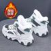 High-Top Dad Sneakers For Women, Winter Season, Lined And Thickened For Warmth, Casual Thick-Soled Height-Increasing Spo_vogvips.com