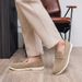 SHLIANG Fashion Plus Size Men's Shoes Retro British Style Slip-On Loafers Casual Soft Bottom Lazy Man's Shoes Breathable Round Toe Non-Leather Y0665_vogvips.com