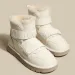 Round Toe Mid Cut Thick Soled Snow Provide Warmth Comfort and Sofess Solid Color Women Boots Are Casual Fashionable_vogvips.com