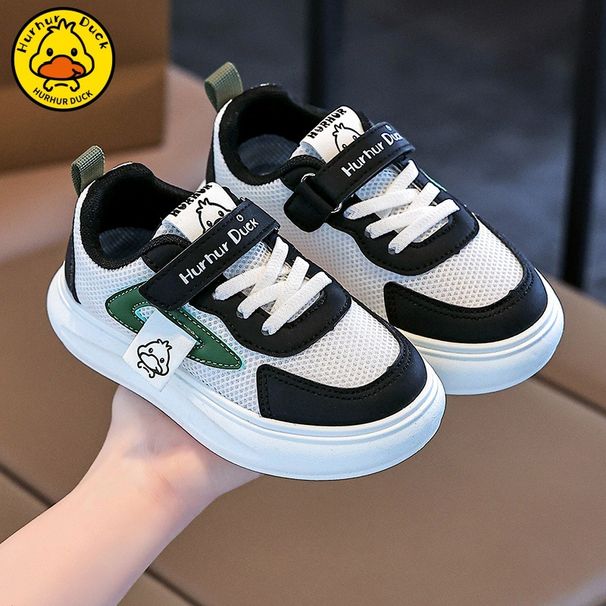 New Children's Sports Non-Slip Casual Versatile Flat Trendy Little Boys Leather Panel All-Season Girls' Shoes_vogvips.com