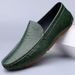 wangjia Wangjia Cowhide Driving Loafers Men's Slip-On Spring Casual Export Large Size Small Leather Shoes_vogvips.com