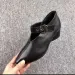 Designer Shoe 2026 Spring Autumn New European And American Fashion With Chunky Heels Deep V Neck Pointed Toe Mom's Plus_vogvips.com