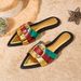 Women's Shoes Hot Selling Flat Slippers Summer New Pointed Open Toe Color Matching Fashion Middle East Shoes_vogvips.com