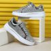 Plus Size Glitter Thick Sole Height Increasing Sneakers Glossy Versatile Couple Style Fashion Trendy Comfortable Fl_vogvips.com