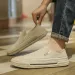 Mens Black Beige On Loafers Thick Sole Non Slip Casual Shoes For Street Footwear Style Daily Wear_vogvips.com