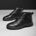 European Warm Series Wenzhou Winter Martin British Style Lace-up Short Boots Men's Fashion Fleece-lined Warm Cotton Shoes Trendy_vogvips.com