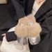 Women's Shoes Large Size Casual Flat Bottom Fur Slippers Autumn And Winter New Style Baotou Bright Leather Warm Fur Slippers_vogvips.com