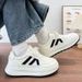 Little White Women's New All Match Casual Sneakers New Breathable Thick Soled Shoes All Match_vogvips.com