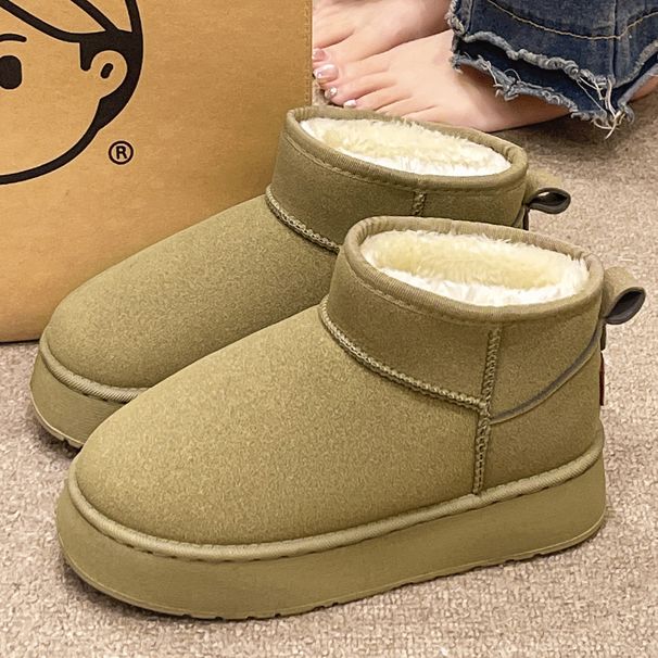 Thick-Soled Snow Boots Women, Winter Outdoor Wear 2025 New Style, Fleece-Lined, Thickened, Waterproof, Windproof,_vogvips.com