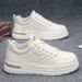 Men's Sneakers Breathable Lightweight Comfortable Casual White Board Shoes Fashion Sports Walking Lace Up Non-slip_vogvips.com
