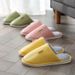 Women's Autumn And Winter, Indoor Home Use, Maternity Warm Slippers, Couples' Waterproof PU Leather Cotton Slippers For_vogvips.com