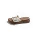 Cross-border Hot-selling 2025 New Model Buckle Women, Summer Outdoor Wear, Thick-soled, Non-slip, Fashionable Women's_vogvips.com