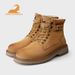 European Warm Series Gongyang Martin 2025 New Shoes Genuine Leather Thick-Soled Work British Style Motorcycle High-End Men's Yellow Boots_vogvips.com