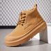 Men's Shoes Large Size Men's Martin Boots Snow Boots Men's Outdoor Casual Shoes Men's Work Shoes Thick Bottom Mid Cut Shoes Men_vogvips.com