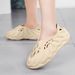 Men's Spring And Autumn Eva One-Piece Casual Simple Hollow Breathable Thick-Soled Flat Slip-On Volcano Sole Stylish Sandals Beach Slippers_vogvips.com