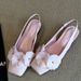 Women's Sheepskin Flat Shoes Exquisite Floral Square Toe Closed Backless Sandals Spring New Style Fairy_vogvips.com