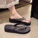 Minimalist High Heeled Sandals for Women Sparkling Rhinestone mid Heel Flip Flops Summer Fairy Style Non Slip Wear Resistant_vogvips.com