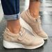 Summer New Fashion Casual Thick Sole Large Women's Shoes Velcro_vogvips.com