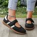 Women's Sports Shoes New Striped Shallow Mouth Soft Soled Loafers Comfortable Casual Shoes_vogvips.com