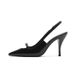 High Heels 2022 French Style New Versatile Summer Stiletto Patent Leather Black Work Sandals For Women_vogvips.com