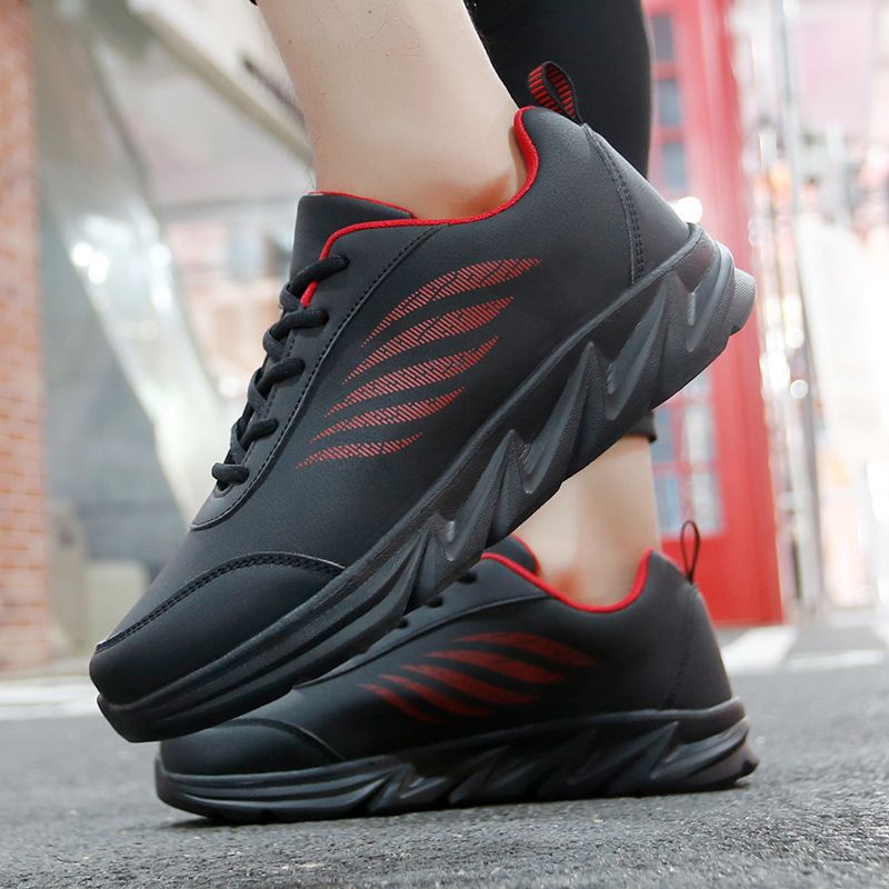 New Sports Men's Soft Soled Lightweight Casual For Teenagers, Autumn And Winter Couples, Leather Running Shoes_vogvips.com