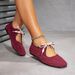 Women S Flat Ballet Shoes Comfortable Square Head Flats_vogvips.com