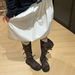 Frosted For Women 2025 Autumn New Belt Buckle Knight Over-the-Knee Two-Way Long Boots Trendy_vogvips.com