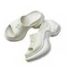 2025SMFK Cross Flower 9.5CM Thick Sole Outdoor Slippers For Women, Platform Height Increasing One-Word Sandals, Non-Slip_vogvips.com