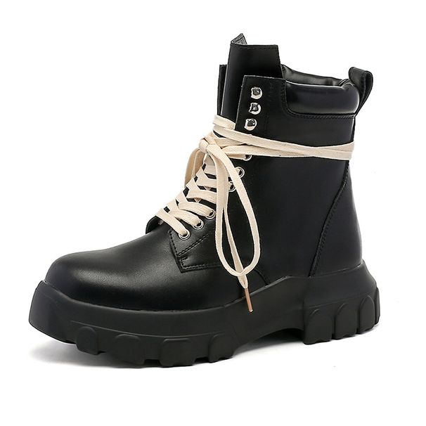 Leather Light Luxury Thick-soled Heightening Men's Martin Boots Retro Casual Ins Tooling Boots_vogvips.com