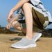 2025 Cross-Border Large Size Men's And Women's Running Casual Mesh Surface Sports Spring Low-Top Slip-On Lazy Shoes_vogvips.com