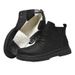 Large Size Thick-soled Tooling Martin Boots Men's Casual Hand-scratched Retro Velvet Snow Boots_vogvips.com