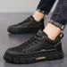 Men' Autumn Waterproof Anti Lip Chef Veratile Work Labor Protection Board Men' Port And Leiure Black Leather_vogvips.com
