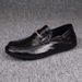 Men's 2025 New Spring Genuine Loafers Men's Business Casual Leather Shoes, One Foot Lazy Bean Trendy Shoes_vogvips.com