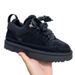 New 2025 Lace-Up Thick-Soled Low-Top Mel Genuine Leather Snow Boots With Fleece For Winter Warmth And Thickened_vogvips.com
